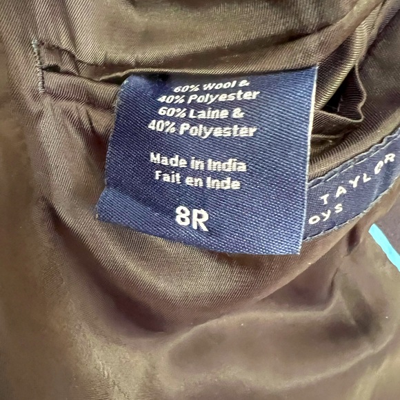 Lord & Taylor Boys Navy Blue Suit Jacket Size 8 - Picture 4 of 7